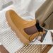 Retro Outdoor Hiking Short Boots Casual Round Head Thick Sole Heightening Martin Boots_vogvips.com