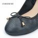 2026 New Model Soft Sole Eggroll Cross-Border Trade, Black Versatile Shallow Women's Flats With Bow, Comfortable Shoes_vogvips.com