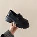2025 Autumn New British Style Small Leather With Heels And Thick Soles, Casual One Step Single Shoes, Lefu Shoes For_vogvips.com