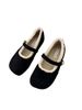 Wind 2025 New Mary Jane Single Shoe Round Toe Versatile Casual Women's Shoes With Thick Velvet Loafers_vogvips.com