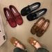 Shallow Mouth Single Shoe Women's Spring And Autumn 2025 New Style French Buckle With Casual Commuting Flat Mary Jane_vogvips.com
