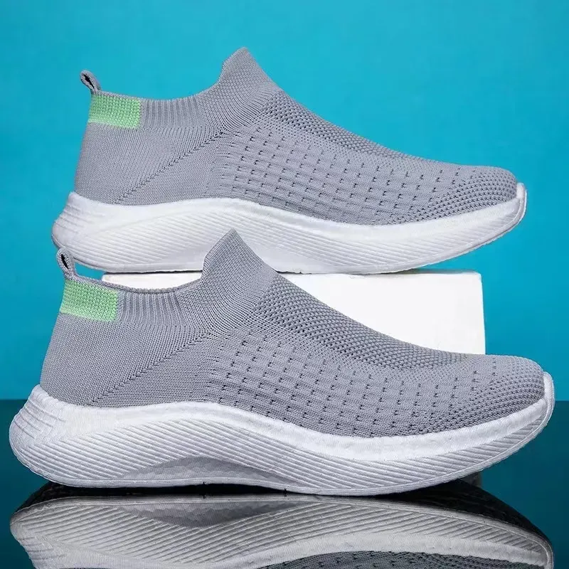 2024s Men Casual Trainers Walking Shoes Breathable Slip-On Lightweight Comfortable Tennis Mesh Sneaker_vogvips.com