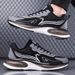 Men‘s Sports Tennis Running Black Jogging Shoes Casual Sneakers Brown Outdoor Breathable Mesh Women Light Shock-absorption Black_vogvips.com