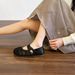 Hollow Lace Mary Jane Clogs For Women, Flat Soft Sole Slip-On Shoes, New Summer Versatile Comfortable Single Shoes_vogvips.com
