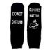 All-cotton mid-tube socks Creative socks sole letter non-slip adhesive floor socks casual socks_vogvips.com
