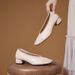 Bodisi New Design Sense Niche French Women's Pumps Shallow Mouth Chunky Mid Heel Korean Version Little New Style_vogvips.com