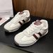 Trendy German Training For Women 2025 Spring And Autumn New Flat Sports Board Shoes, Summer Versatile Casual White Shoes_vogvips.com