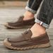 New Spring And Autumn Men's Foot Set Casual Dad Large Size Hand Sewn Business Leather Shoes_vogvips.com