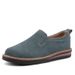 Women's Shoes Large Size Suede Outdoor Slip On Striped Sole Casual Women's Shoes_vogvips.com