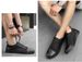 Men's Casual Board Shoes Lace-up Breathable Hollow Men's Small Black Shoes Flat Bottom Hole Breathable Men's Shoes_vogvips.com