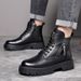 European Warm Series 2025 High-top Cotton Shoes For Men, Warm Fleece-lined Thickened Casual Short B, Winter Leather Shoes, Men's Martin_vogvips.com