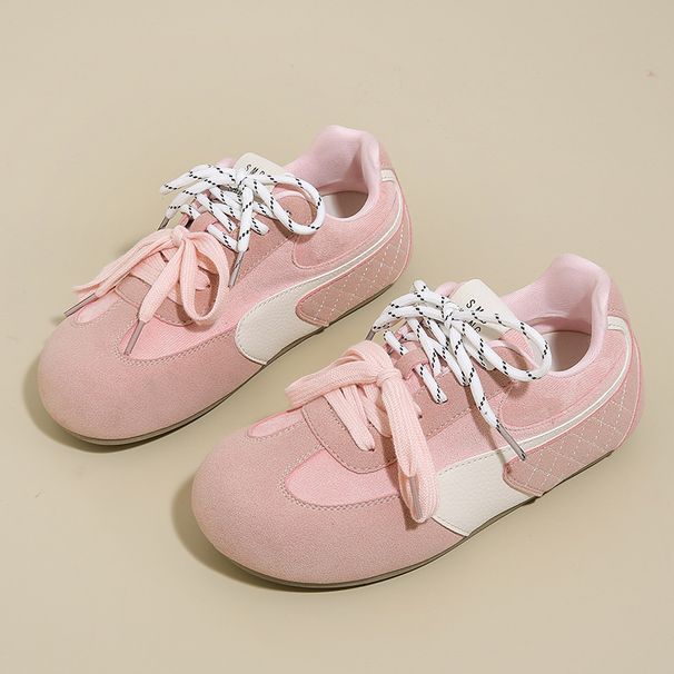 Ins Korean Version New Agan For Women 2025 Spring Student Sports Running Casual Thick Sole German Training Shoes LDS01_vogvips.com