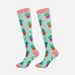 New cartoon animal and plant pressure socks leisure sports calf socks elastic leg protection compression socks_vogvips.com