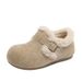 Beanie Fleece-Lined 2025 Winter Lamb Wool Loafers Women Flat Furry Cotton Shoes BK882_vogvips.com