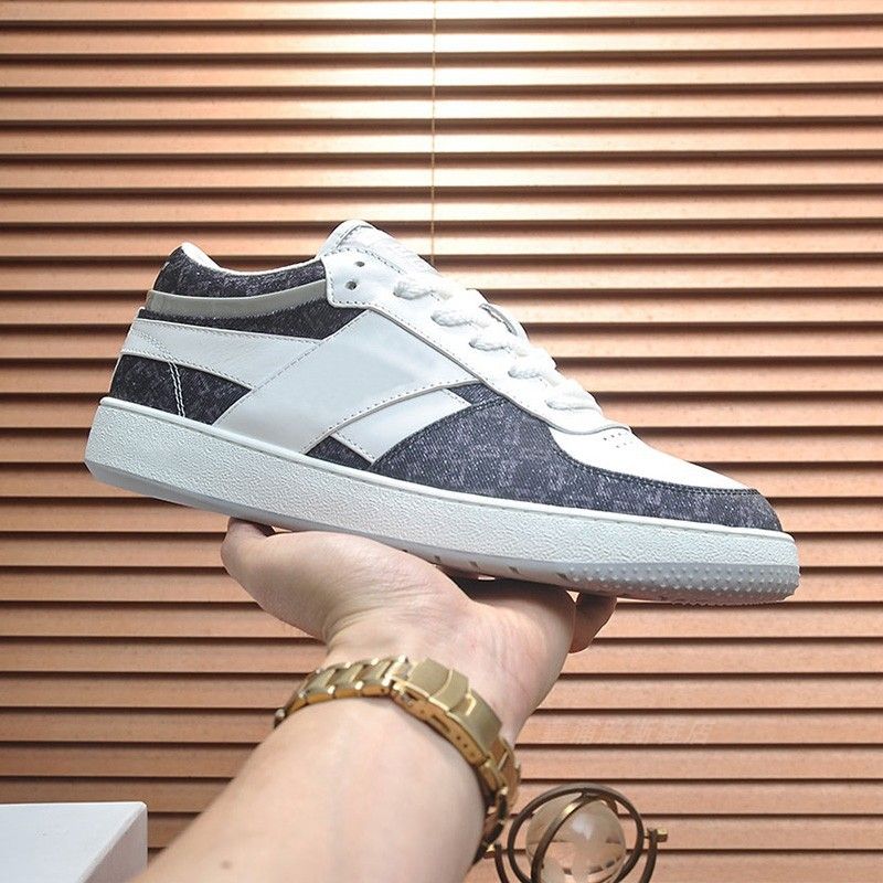 Men's New Fashion Sneakers, Genuine Leather Versatile Sports Shoes, Top-layer Cowhide British Style White Casual Shoes_vogvips.com