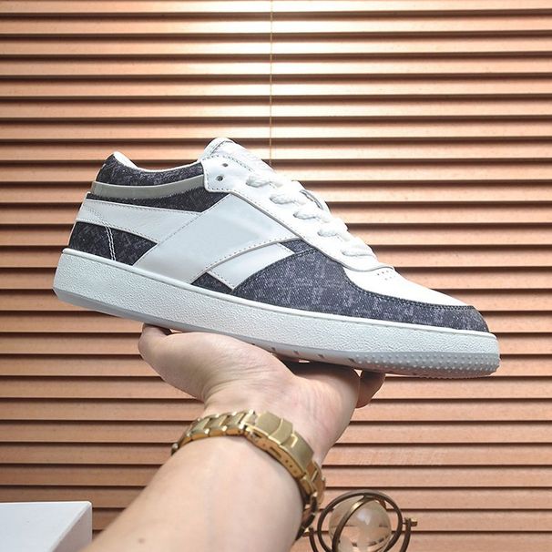 Men's New Fashion Sneakers, Genuine Leather Versatile Sports Shoes, Top-layer Cowhide British Style White Casual Shoes_vogvips.com