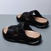 Beach Sandals, Men's Summer Breathable Thick Soled Slippers, EVA Anti Slip Wear-resistant Outer Wear, Color Blocking And_vogvips.com