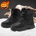Men's Large Cotton Shoes, High Top, Thick And Warm Outdoor Snow Boots, Tactical Boots, Anti Slip Retro Workwear, Martin Boots_vogvips.com