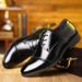 Men's Genuine Leather Business Casual Shoes - Breathable & Slip-Resistant Low-Cut Oxfords With Pointed Toe For Office & Daily Wear_vogvips.com