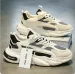 Mens White Black Chunky Dad Sneakers Breathable Mesh Upper Non Slip Thick Sole Casual Running Shoes For Streetwear_vogvips.com