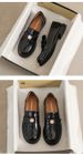 Small Gold Coin Loafers Women's Retro Autumn And Winter Thick-soled Small Leather Shoes Soft-soled Thick-heeled Single Shoes_vogvips.com