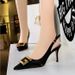 Bigtree Metallic Nightclub Shoes Slim Sexy Shoes Women's Shoes High-heeled Shoes_vogvips.com
