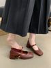 Square Toe Shallow Mouth Single Shoe, Women's Middle Spring Autumn Style, Fashionable And Comfortable, Evening Style_vogvips.com