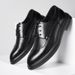 Men's Pointed Toe Leather Shoes British Style Lace Up Formal Wedding Dress Shoes Large Size_vogvips.com