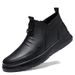 Wind Men's High-top Martin Boots Men's Wind Military Boots Fleece Thermal Boots Men's Casual Leather Shoes_vogvips.com