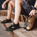 for Men Summer Breathable Men's Hollow Mesh Daily Sports Casual Closed Toe Soft Sole Non-Slip Beach Shoes_vogvips.com