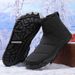 Snow Boots Winter And Spring Warm Outdoor Couple Cotton Shoes Casual Hiking Cotton Shoes Non Slip Wear Resistant Waterproof Plus Velvet_vogvips.com