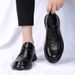 2025 Spring New Men's Shoes: Genuine Thick Breathable Soft Soled Business Casual Shoes, Trendy Versatile Dress Leather_vogvips.com