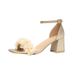 2026 New Square-Toed Chunky High-Heel Sandals With Buckle Floral Open-Toe Design, Unique And Versatile Fashionable_vogvips.com