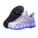 Maishuhu Children's Roller For Girls With Wheels Boys Four-Wheel Youth Glowing Skate Shoes_vogvips.com