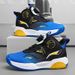 Children's Basketball Shoes Face Thick Bottom Sneakers Anti-slip Swivel Buckle Children's Walking Shoes_vogvips.com