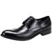 Breathable dress shoes lace-up large size wedding shoes men's carved Brogue leather men's business leather shoes wholesale_vogvips.com