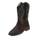 Retro Style Embroidery Women Western Cowgirl Boots Fashion Zippers Mid Calf Booties Square Heels Autumn Winter Shoes_vogvips.com