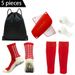 Professional Sports Training Set Non Slip Football Socks Shin Guards Calf Bandage Socks Drawstring Sports Backpack_vogvips.com