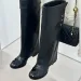 New Chunky Heel Pant Designer Ankle Long Boot Autumn And Winter Martin Women Fashion Western Knight Round Toe Slip On_vogvips.com