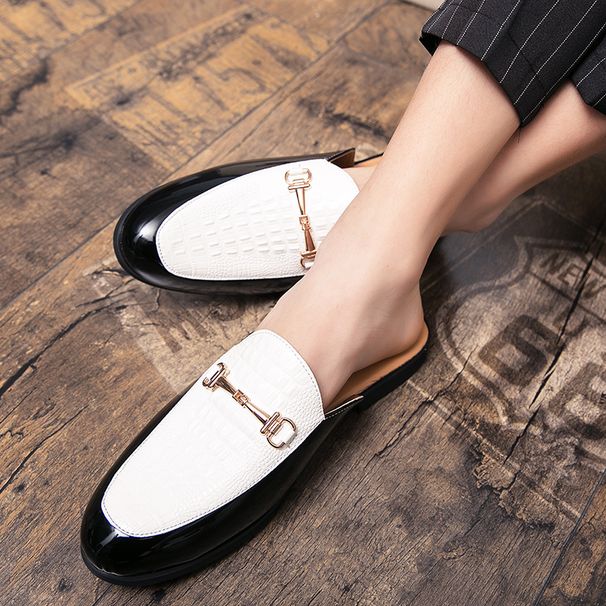 2025 Summer Lazy Closed-Toe Flat Outdoor Fashion Versatile Single Shoes Cool Half Slippers For Men_vogvips.com