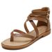 Roman Cross Strap Sandals New Summer Fairytale Style Simple Multifunctional Women's Shoes_vogvips.com