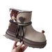 Soft Leather Snow Boots Winter New Thick Sole Versatile Slip-Resistant Suede, Warm Martin Boot_vogvips.com