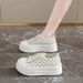 2026 Summer Lightweight Low-Top Canvas Sneakers For Women • Round Toe • Breathable Textile Insole • PVC Injection-Molded Sole • Front Lacing • Non_vogvips.com