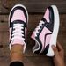 Fashionable Women's Sneaker, Light Casual, With Stripes, Lace-up Low Top, Eva Outsole And Cloth Insole_vogvips.com