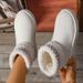 Women's Shoes Plus Size Cotton Shoes Women's Winter New Style Ethnic Style Outerwear Fleece Lined Warm Thick Soled Snow Boots_vogvips.com