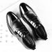 Men's Leather New Business Dress Oversized Men's Lace Up Wedding Shoes, Versatile Casual Shoes_vogvips.com