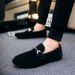Euro Step Men's 2025 New Versatile Comfortable Non-Slip Loafers Trendy Korean Style Business Leather Shoes_vogvips.com