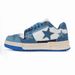 New Niche Denim Blue Star Unisex Couple Height Increasing Casual Versatile National Trend Shoes Sports Sneakers_vogvips.com