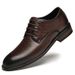 Euro Step Summer New Brogue Carved Formal Business Casual Leather Men's British Style Loafers Groom Wedding Shoes_vogvips.com