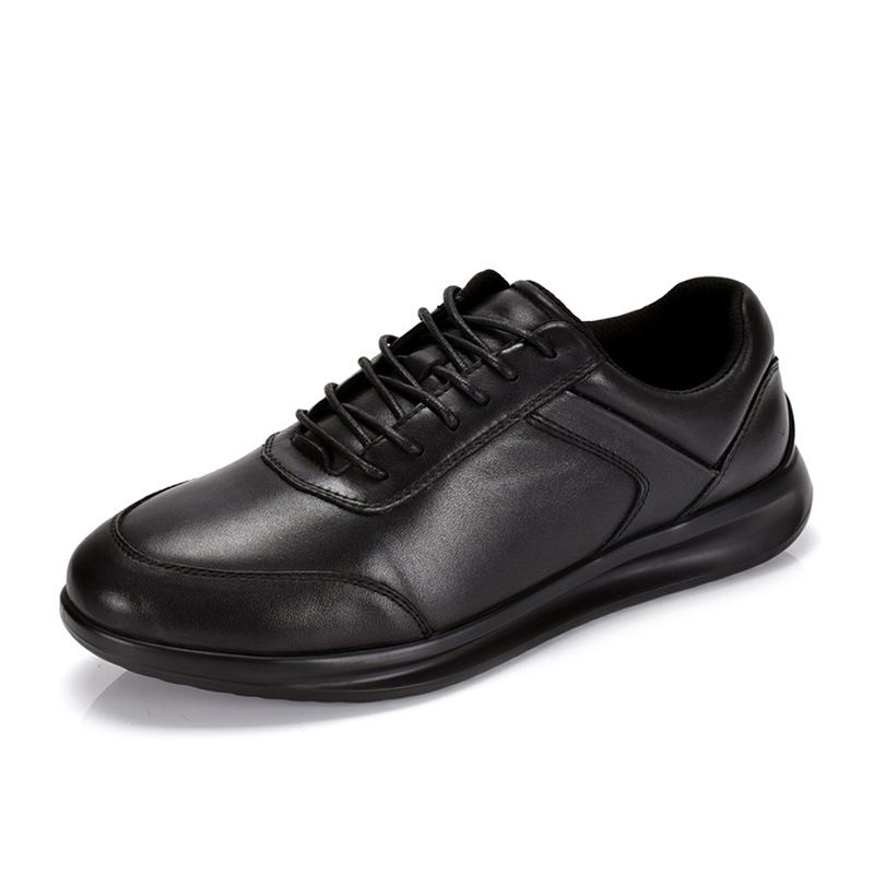 Round Toe Top Layer Cowhide Leather Four Seasons Comfortable Durable Business Casual Elegant Men's Trendy Shoes_vogvips.com